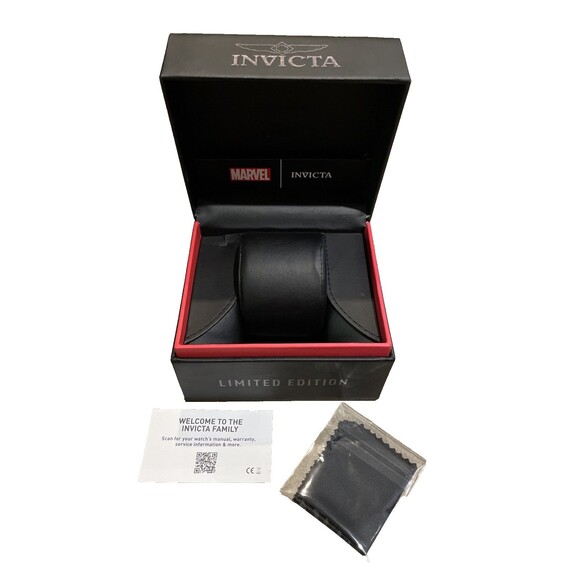 Invicta Limited Edition Marvel Watch Box with Cleaning Cloth - Picture 1 of 16